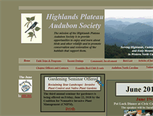 Tablet Screenshot of highlandsaudubonsociety.org